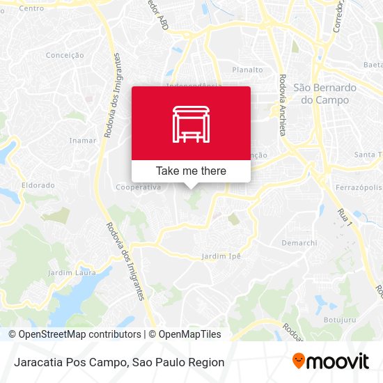 Jaracatia Pos Campo map