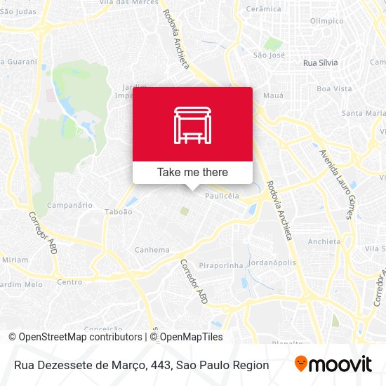 Rua Dezessete de Março, 443 map