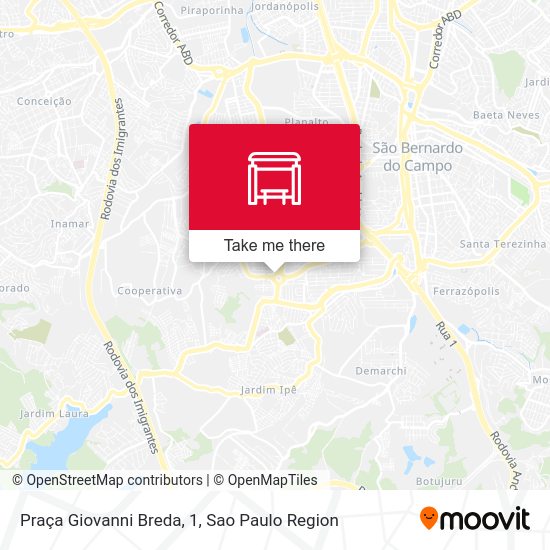 Praça Giovanni Breda, 1 map