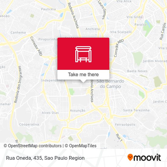 Rua Oneda, 435 map