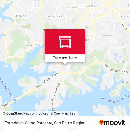 Estrada da Cama Pataente map