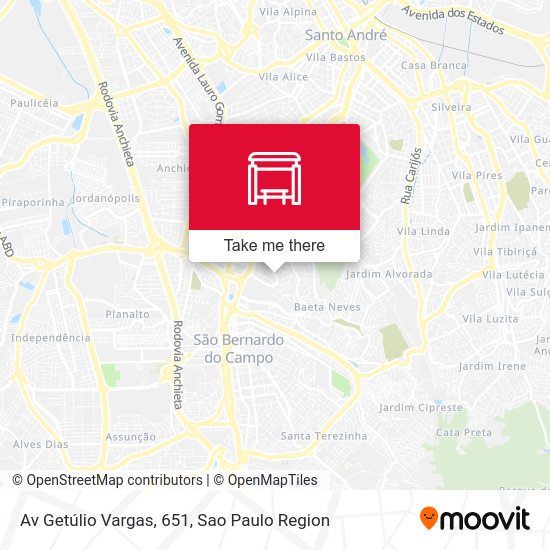 Av Getúlio Vargas, 651 map