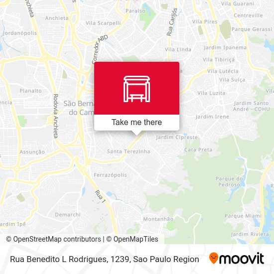 Rua Benedito L Rodrigues, 1239 map