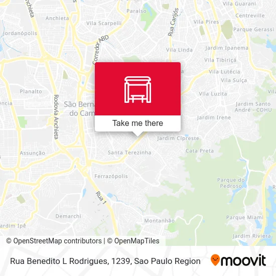 Rua Benedito L Rodrigues, 1239 map