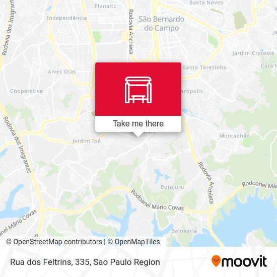 Rua dos Feltrins, 335 map