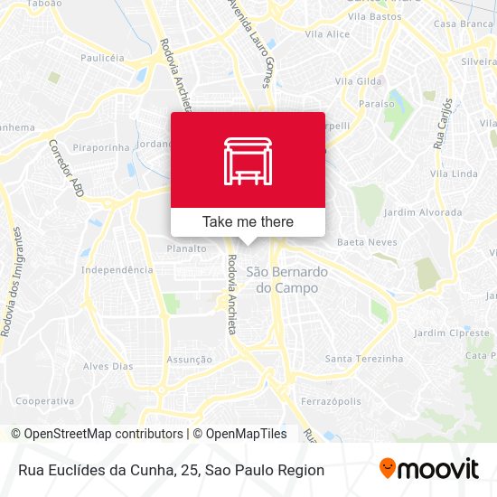 Rua Euclídes da Cunha, 25 map