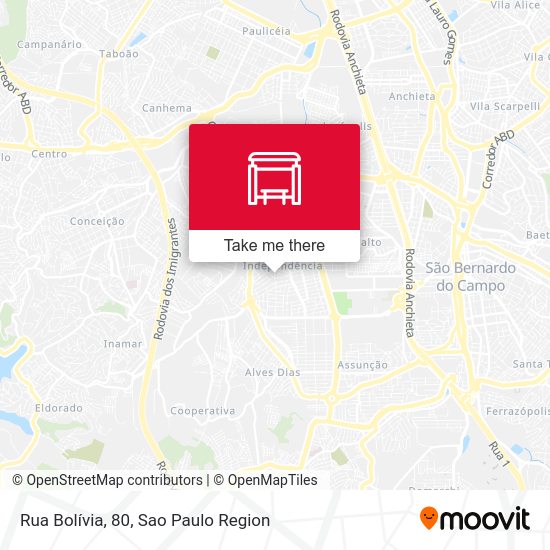 Rua Bolívia, 80 map