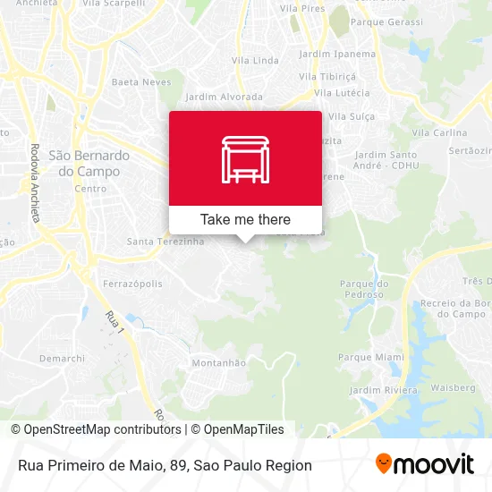 Rua Primeiro de Maio, 89 map