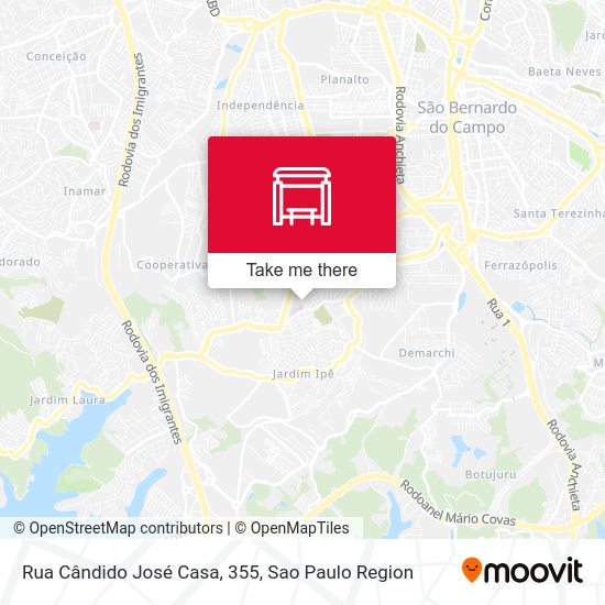 Rua Cândido José Casa, 355 map