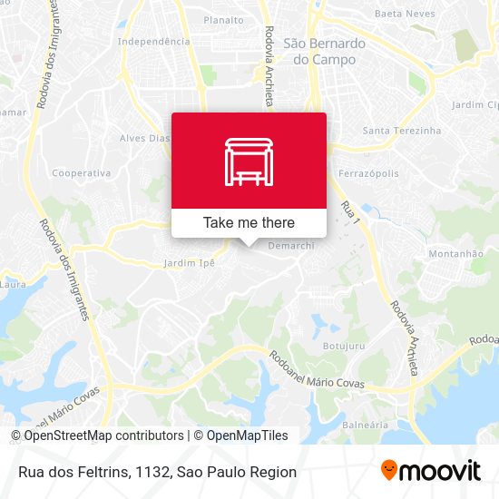 Rua dos Feltrins, 1132 map