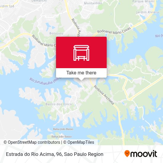 Estrada do Rio Acima, 96 map