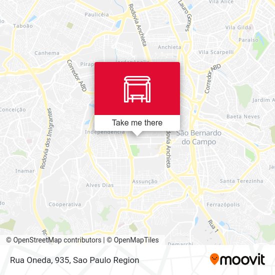Rua Oneda, 935 map
