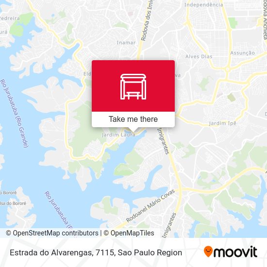 Estrada do Alvarengas, 7115 map