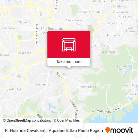 R. Holanda Cavalcanti. Aqualandi map