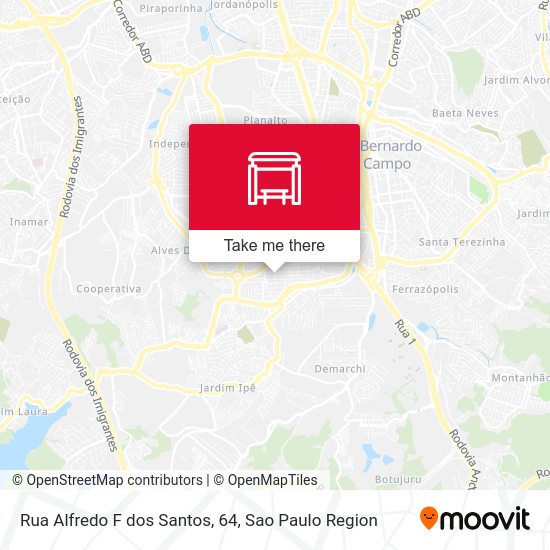 Rua Alfredo F dos Santos, 64 map