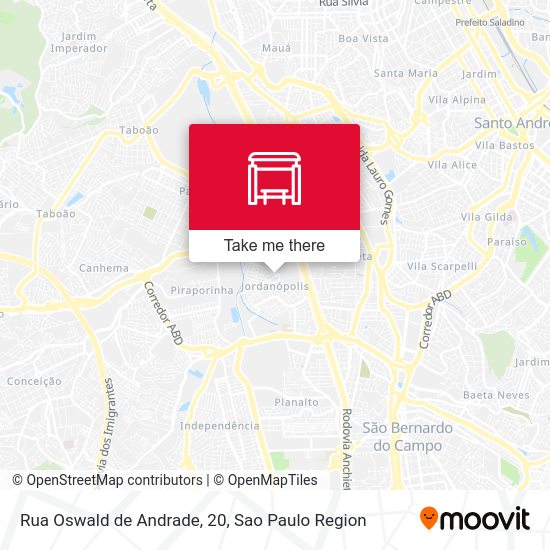 Rua Oswald de Andrade, 20 map