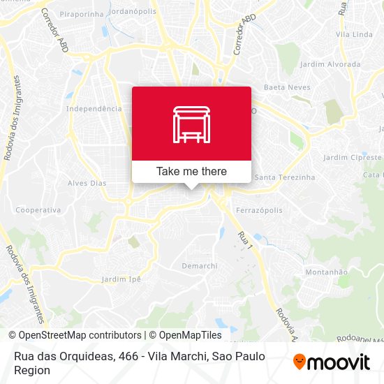 Rua das Orquideas, 466 - Vila Marchi map