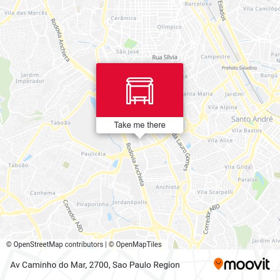 Av Caminho do Mar, 2700 map
