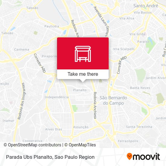 Parada Ubs Planalto map