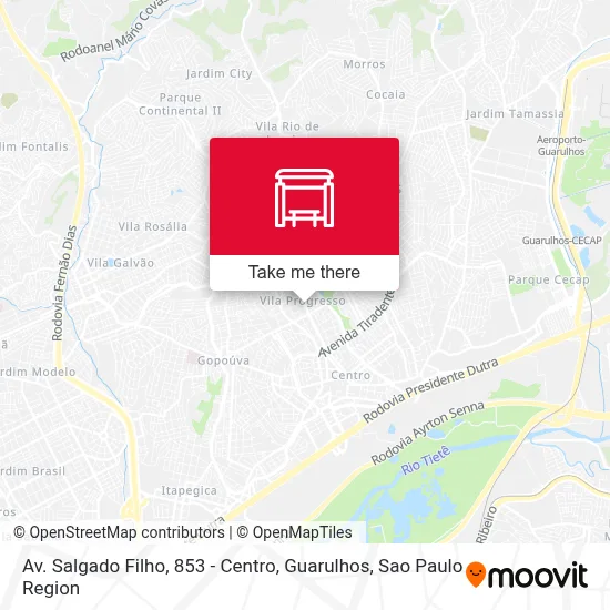 Av. Salgado Filho, 853 - Centro, Guarulhos map
