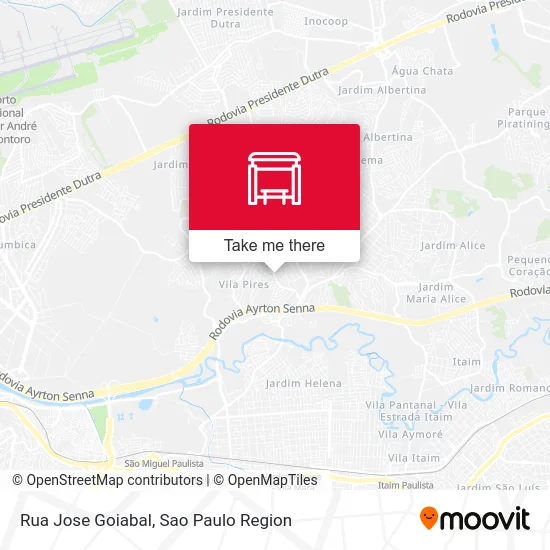 Rua Jose Goiabal map