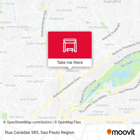 Rua Cavadas 985 map