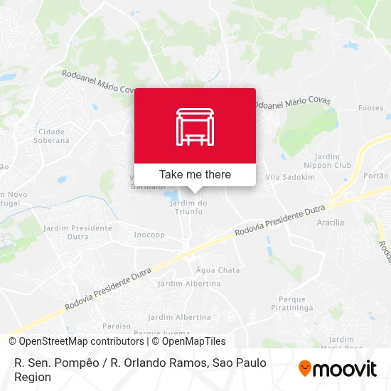 R. Sen. Pompêo / R. Orlando Ramos map