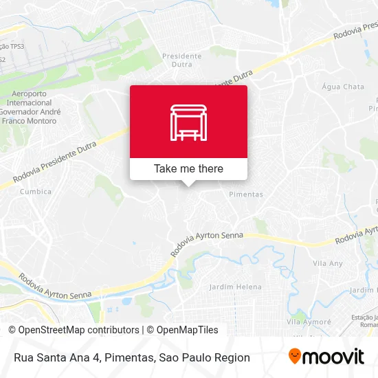 Rua Santa Ana 4, Pimentas map