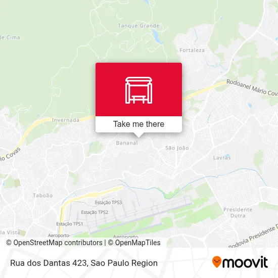 Rua dos Dantas 423 map