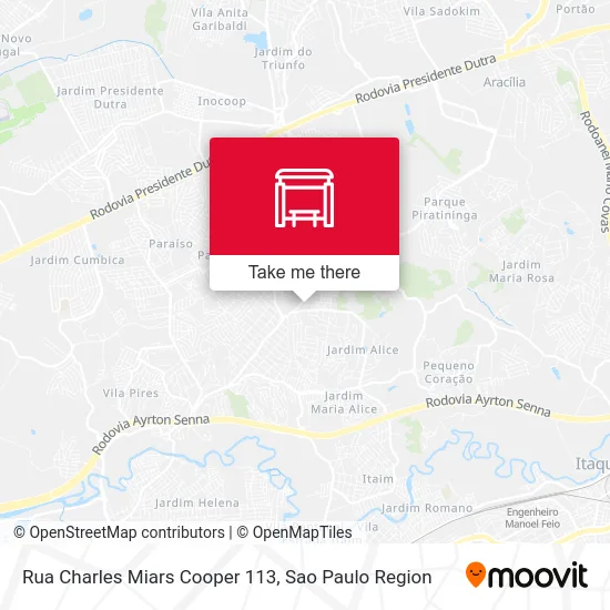 Rua Charles Miars Cooper 113 map