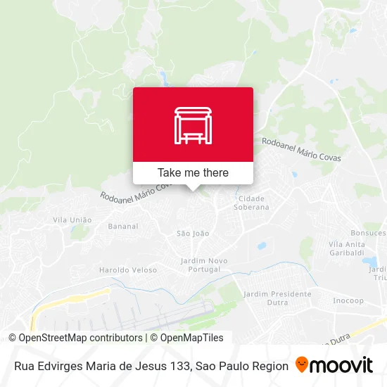 Rua Edvirges Maria de Jesus 133 map
