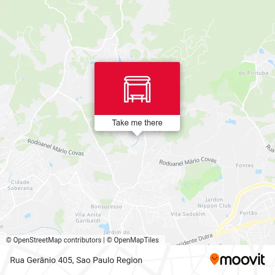 Rua Gerânio 405 map