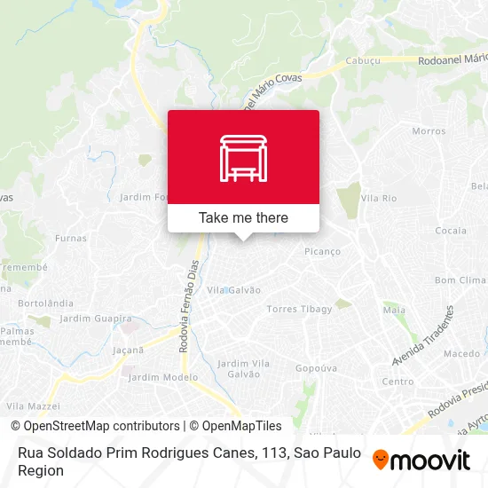 Rua Soldado Prim Rodrigues Canes, 113 map