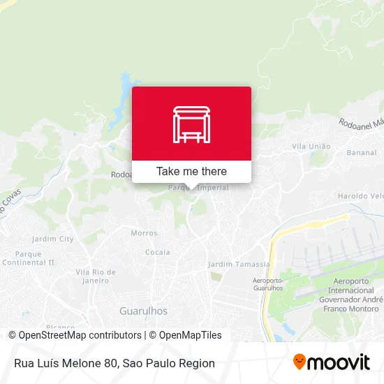 Rua Luís Melone 80 map