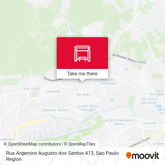 Rua Argemiro Augusto dos Santos 413 map