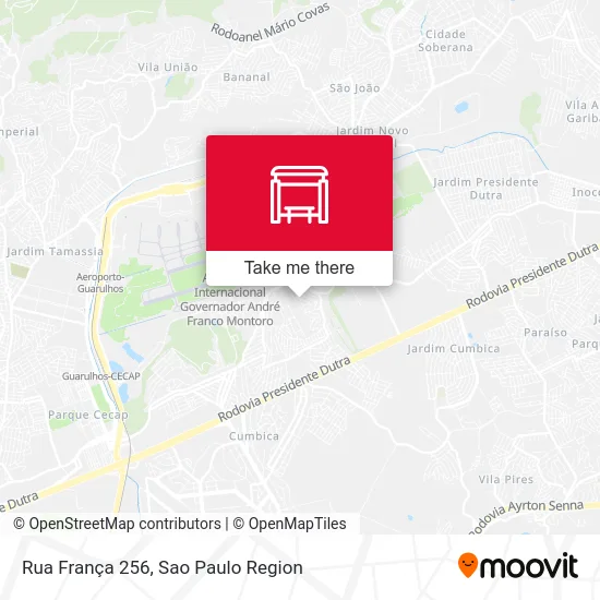 Rua França 256 map