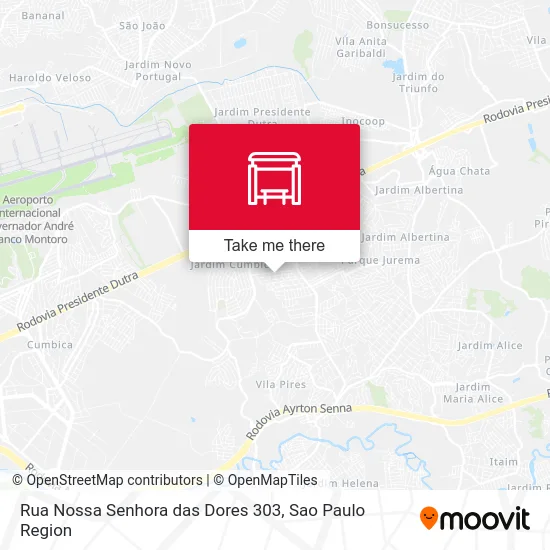 Rua Nossa Senhora das Dores 303 map