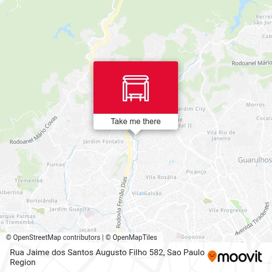 Rua Jaime dos Santos Augusto Filho 582 map
