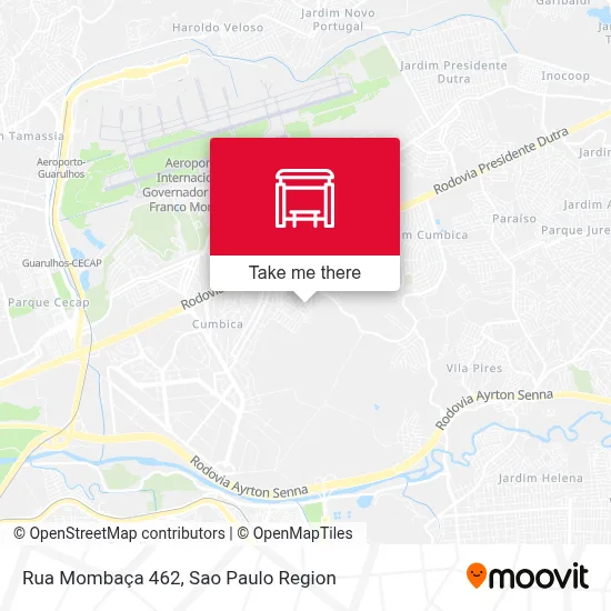 Rua Mombaça 462 map