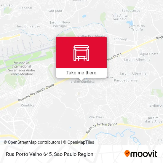 Rua Porto Velho 645 map