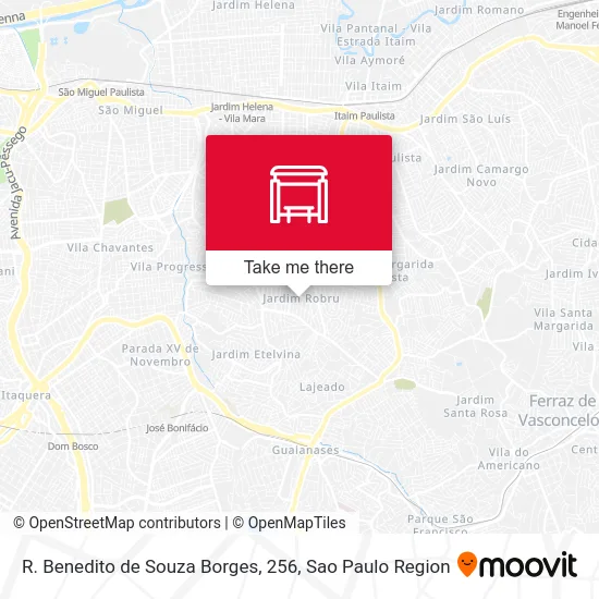 R. Benedito de Souza Borges, 256 map