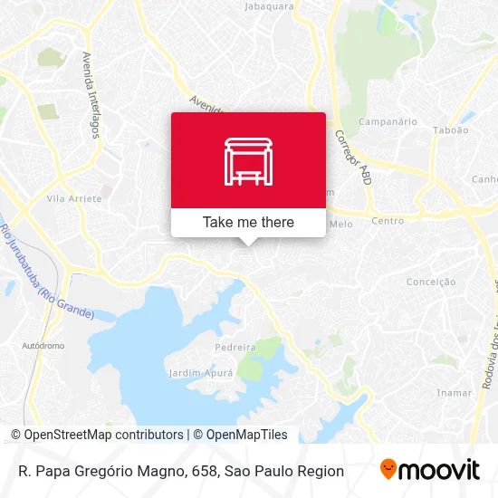 R. Papa Gregório Magno, 658 map