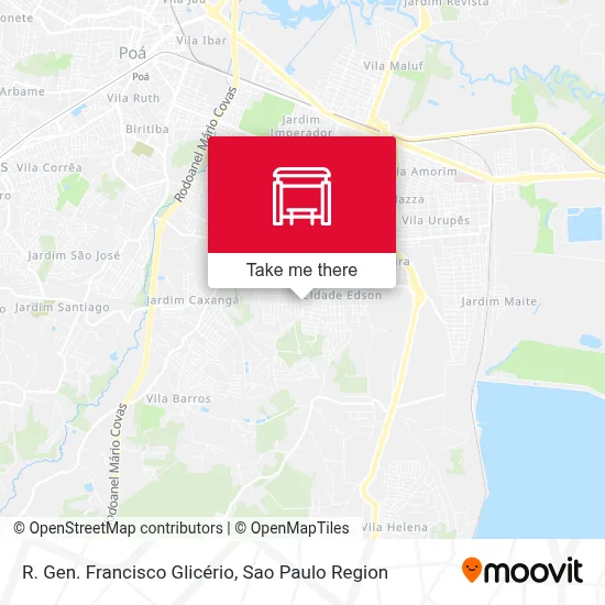 R. Gen. Francisco Glicério map