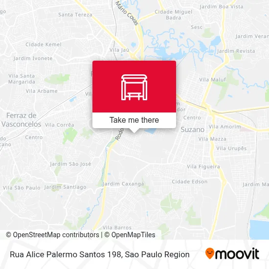 Rua Alice Palermo Santos 198 map