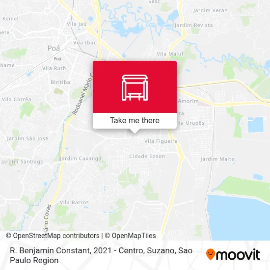 R. Benjamin Constant, 2021 - Centro, Suzano map