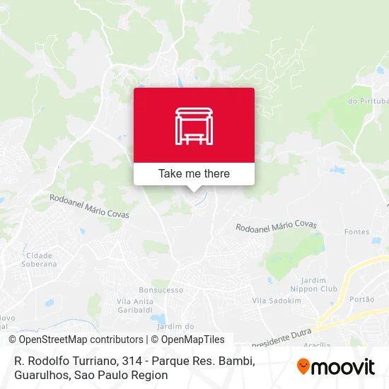 R. Rodolfo Turriano, 314 - Parque Res. Bambi, Guarulhos map
