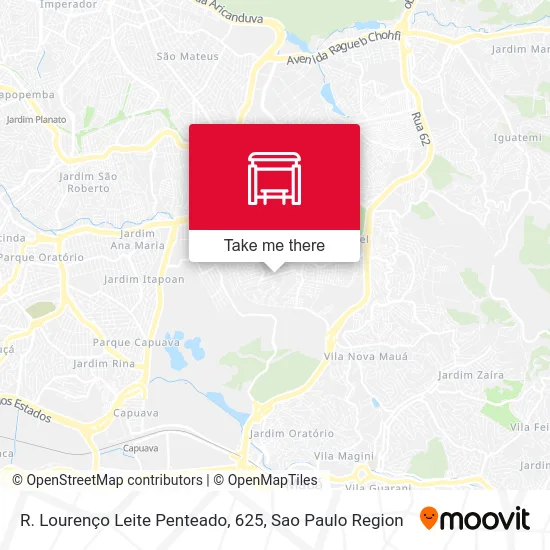 R. Lourenço Leite Penteado, 625 map
