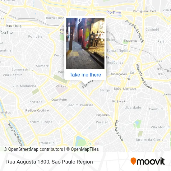 Rua Augusta 1300 map