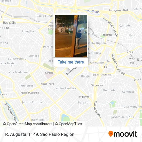 R. Augusta, 1149 map