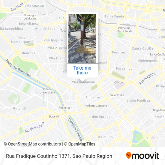 Rua Fradique Coutinho 1371 map